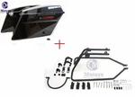 04 & Up Sportster Conversion Brackets + Mutazu Hard Touring Saddlebags. Fixed Price $359.00.