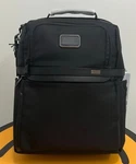 Tumi Alpha Slim Solutions Brief Pack 2603177D3 Black Nylon Leather Outlet. Fixed Price $183.98.