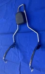 Thunder Mountain Frontier / Chopper Passenger Sissy Bar Rear Backrest W Pad. Fixed Price $995.00.