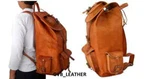 Women's Leather Bag Backpack Laptop Travel Pittu Vintage Hiking Camping. Fixed Price $67.89.
