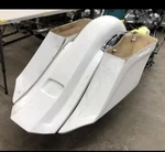 7" Stretched Extended Saddlebags & Rear Fender Fit For Harley Touring Baggers. Fixed Price $1199.00.