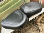Mustang Wide Super Touring One-piece Vintage Seat 96-03 Harley Sportster. Fixed Price $275.00.