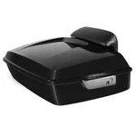 Hogworkz Vivid Black Rushmore Style Chopped Pack Tourpak W/ Slim Backrest. Fixed Price $692.98.