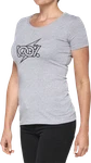 100% Women's Fioki T-shirt Heather Gray Small 28107-188-10. Fixed Price $23.00.