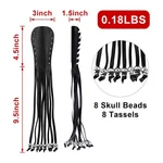 Motorcycle Brake Clutch Lever Covers Dream Apparel Skull Fringe Black White. Fixed Price $26.99.