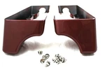 Mutazu Hard Saddlebag Extensions Fire Red For Harley Touring Models 94-2013. Fixed Price $199.00.
