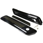 Rudyness Black Saddlebag Outer Lid Hinge Latch Covers For Harley Touring Elec.... Fixed Price $75.68.
