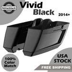 Advan Vivid Black Holeshot Chopped Saddlebags Bottoms Fits Harley Touring 2014+. Fixed Price $599.00.