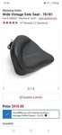 Wide Touring Mustang Motorcycle Seat Part #76181 (brand New). Fixed Price $400.00.