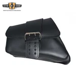 Black Cowhide Left Side Saddlebag Swing Arm Solo Fit For Harley 2004-UP Xl. Fixed Price $93.99.