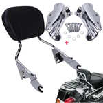 Chrome Backrest Sissy Bar / Docking Hardware Kit For Harley Touring Glide 09-13. Fixed Price $36.95.
