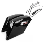 Saddlebags With Brackets Cr For Harley Softail Custom 86-09 Stretched. Fixed Price $1009.99.