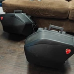 2010-DUCATI Multistrada 1200 Panniers Gt Extra Large Oversize Side Cases Oem. Fixed Price $550.00.