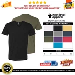 Next Level Apparel 6240 Men's Fitted Cvc Neck Cotton Polyester Tee Top T-shirt. Fixed Price $17.61.