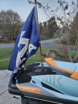Seadoo Flag & Umbrella Rear Flush Mount Rxpx Rxtx Gtx Fish Wake Pro Gti Gtr. Fixed Price $55.99.