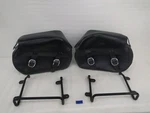 Harley-davidson Leather Saddlebags For Sportster Models 90303-98B 90304-98B. Fixed Price $544.00.