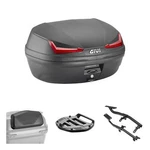 Givi E455 Simply Black Red Top Case Kit For Bmw 650 Gs 2000-2003. Fixed Price $296.66.