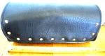 River Road Studded Leather Motorcycle Handlebar Saddlebag Black 12"X5". Fixed Price $25.00.