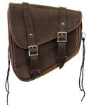 Left Side Swing Arm Distressed Brown Solo Bag For Harley Softail Heritage - DV9N. Fixed Price $76.84.