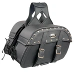 Milwaukee Leather 8330 Pvc Studded Throw Over 'rounded' Motorcycle Saddlebag. Fixed Price $139.99.