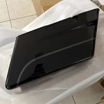 Harley Saddlebag Lower Right Vivid Black Silver Pinstripes Touring 14-23. Fixed Price $315.00.