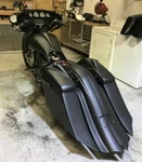 1997-2007 Harley Davidson Touring Custom Bagger Extended Kit Stretch Saddlebag. Fixed Price $1299.00.