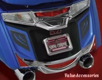 Show Chrome, Rear Saddlebag Scuff Pads, Honda GL1800 Gold WING/F6B 2018+, 52-841. Fixed Price $14.95.