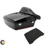 10.7'' Chopped Pack Trunk W/ Backrest Pad For Harley Tour Street Glide 97-13. Fixed Price $171.32.