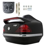 Motorcycle Trunk Luggage Storage Tail Box W/ Light For Harley Honda Yamaha. Fixed Price $80.30.