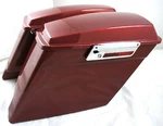 Fat Ass Wide Fire Red Extended Stretched Hard Saddlebag Fits Harley Hd Touring. Fixed Price $680.00.