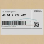 Genuine Bmw 46547727412 - Trim Black Right. Fixed Price $41.74.