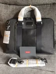 Tumi Alpha Bravo Aviano Slim Laptop Brief Grey Poly & Black Leather Brand New. Fixed Price $275.00.