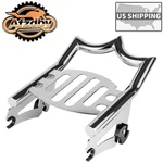 Chrome Detachable Stealth Luggage Rack For Harley Touring Road King Glide 09-26. Fixed Price $79.99.