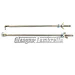 Vespa P200E Front Rack Stainless Steel Fixing Kit Bars Non Drill. Fixed Price $19.95.