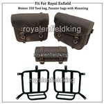 Fit For Royal Enfield Meteor 350 Leather Tool Bag, Pannier Bags With Mounting. Fixed Price $294.90.