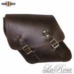Brown Left Side Saddlebag Swing Arm Solo Fit For Harley Dyna 2004+ La Rosa. Fixed Price $178.00.