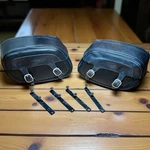 06-09 Suzuki Boulevard 800 C50T Oem Rigid Leather Saddlebags. Fixed Price $148.00.