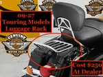 Oem 09-27 Genuine Harley Two Up Touring Detachable Chrome Luggage Rack. Fixed Price $89.95.