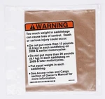 Saddle Bag Label Part Number 90820-93D For Harley-davidson. Fixed Price $16.99.