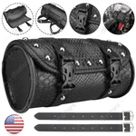 Motorcycle Front Fork Tool Pouch Storage Luggage Saddlebag Leather Handlebar. Fixed Price $12.59.