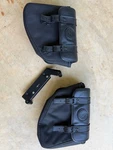 Indian Scout 101 Motorcycle Saddlebags Bobber Ex Cond Used Black 2890283 Part Nu. Fixed Price $480.00.
