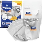 50CT 1-GALLON Gusset Mylar Bags 15MIL Stand-up Zipper Food Storage Silver. Fixed Price $21.99.