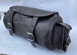 Bag Leather Tool Fork Vintage Motorcycle Black Saddle Handlebar Storage Pouch. Fixed Price $74.10.