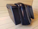 Harley Davidson 4"STRETCHED 2-1 Saddlebags And Rear Fender With Lids Included. Fixed Price $408.50.