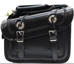 Classic Waterproof Pvc Motorcycle Saddlebag W/ Braid Quick Release Universal Fit. Fixed Price $110.95.