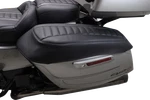 Mustang 88404GM Deluxe Saddlebag Lid Covers - Black W/ Gunmetal Stitch Touring. Fixed Price $188.04.