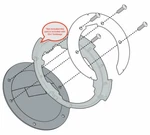 Givi / Kappa BF22K Bag Tanklock Ring To Fit Bmw Models. Fixed Price $23.17.
