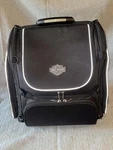 Harley-davidson Bar & Shield Zippered Touring Luggage Bag Black With Nylon Cover. Fixed Price $114.95.