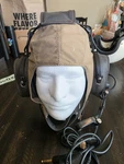 Perrone Leather Flight Flying Pilot Helmet With Asa Commercial Aviation Headset. Fixed Price $149.00.