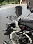 Detach Passenger Sissy Bar Backrest Rack For Harley Softail Fat Boy Deluxe Flstn. Fixed Price $129.99.